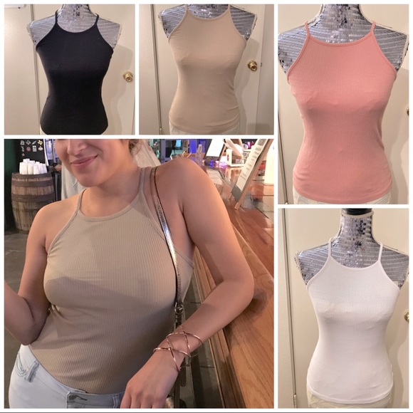 Ambiance Tops - Bundle of High Neck Ribbed Top